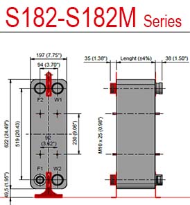 Afcool Heat Exchangers, afcon, Airconditioning, bphe, brazed plate, Heat Exchangers, HVAC&R, Refrigeration, wieland onda, S182M
